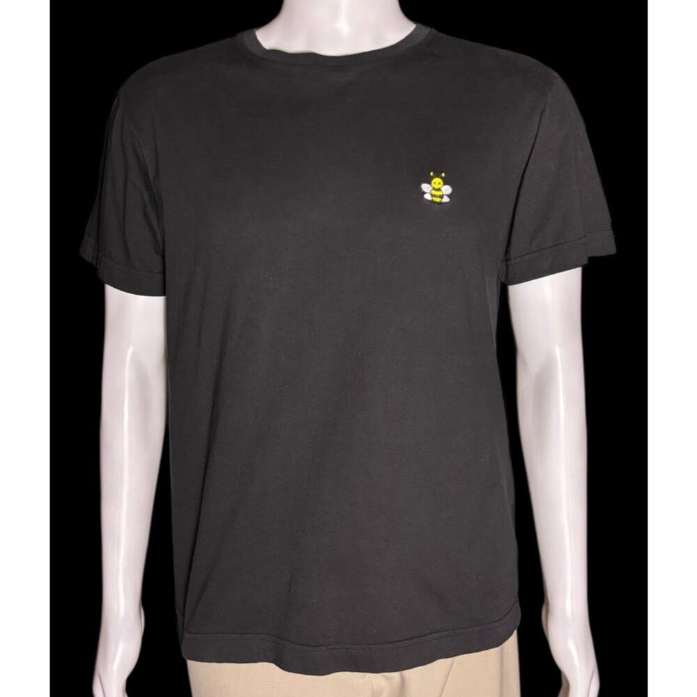Archival Authentic SS19 Dior x KAWS Kim Jones Bee Embroidered Black Shirt Small